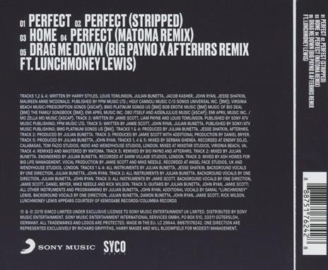 Perfect - CD Audio Singolo di One Direction - 2