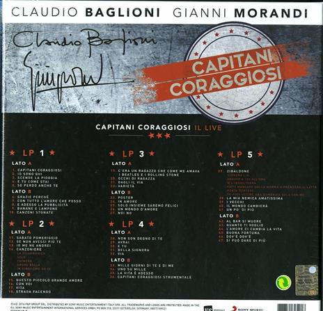 Capitani coraggiosi. Il Live (Box Set Limited Edition) - Vinile LP di Claudio Baglioni,Gianni Morandi - 2
