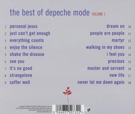 The Best Of Depeche Mode. Vol.1 - CD Audio di Depeche Mode - 2