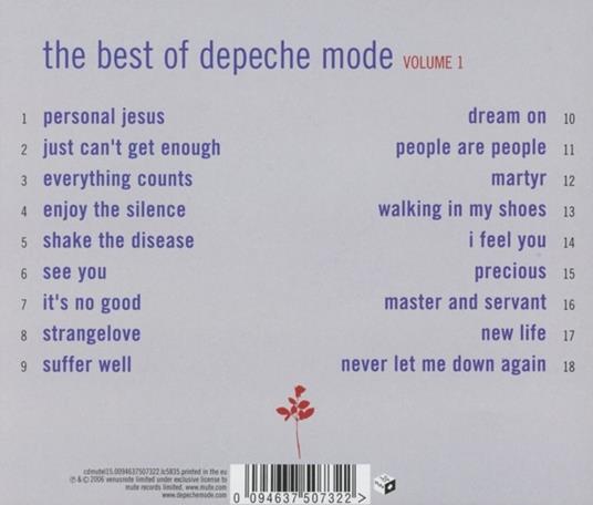 The Best Of Depeche Mode. Vol.1 - CD Audio di Depeche Mode - 2