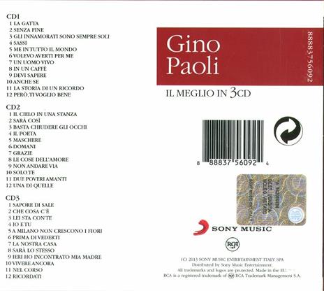 Il Meglio - CD Audio di Gino Paoli - 2