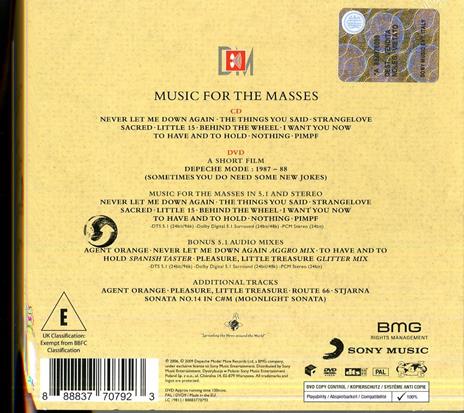 Music for the Masses - CD Audio + DVD di Depeche Mode - 2