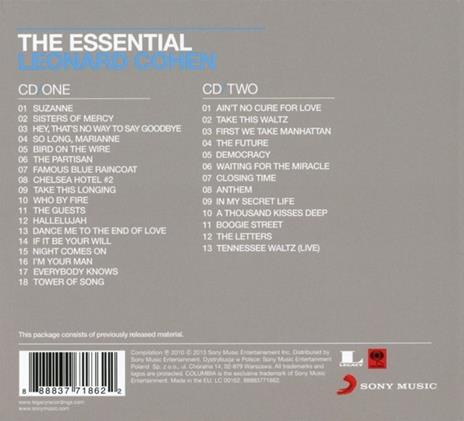 The Essential Leonard Cohen - CD Audio di Leonard Cohen - 2