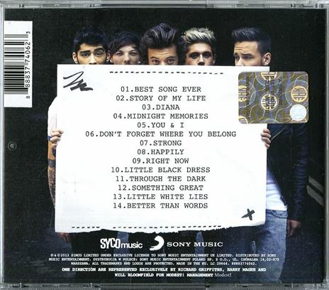 Midnight Memories - CD Audio di One Direction - 2