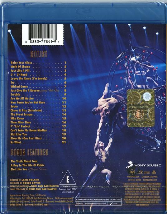 Pink. The Truth About Love Tour. Live From Melbourne (Blu-ray) - Blu-ray di Pink - 2