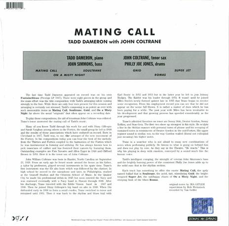 Mating Call - Vinile LP di John Coltrane,Tadd Dameron - 2