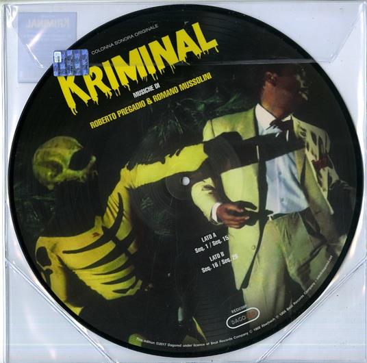 Kriminal (Colonna sonora) (Picture Disc) - Vinile LP di Romano Mussolini,Roberto Pregadio - 2