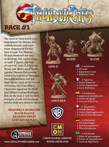 Zombicide Black Plague - Thundercats Pack 1. Set agg. - ITA. Gioco da tavolo - 3