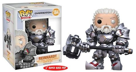 Funko POP! Games Overwatch. Reinhardt Unmasked Oversized - 2
