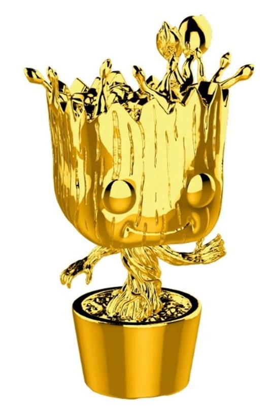 Funko POP! Marvel. Marvel Studio's 10Th Anniversary. Groot. Chrome - 2