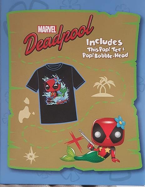 Set Figura Pop & Tee Marvel Deadpool Mermaid Esclusiva Funko - 2
