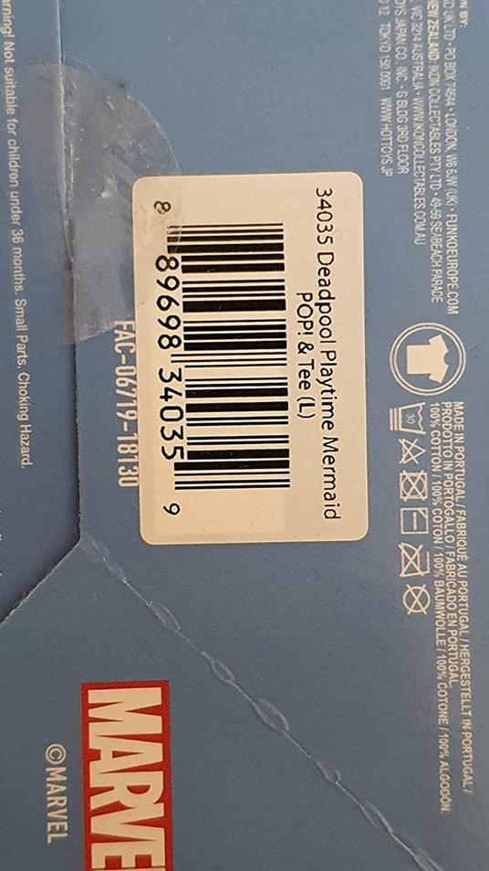 Set Figura Pop & Tee Marvel Deadpool Mermaid Esclusiva Funko - 3
