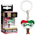 Funko Pocket Pop Keychain Portachiavi Dc Harley Quinn Holiday Exclusive Figure