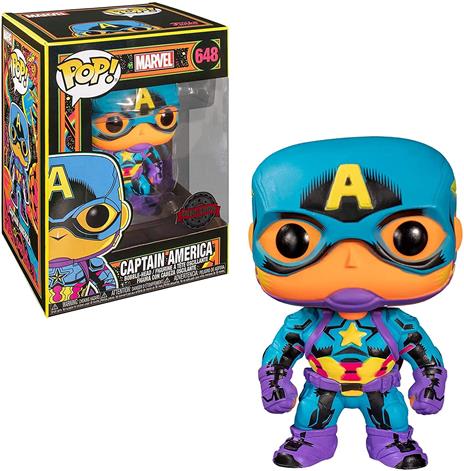 Funko POP Marvel: Black Light Captain America