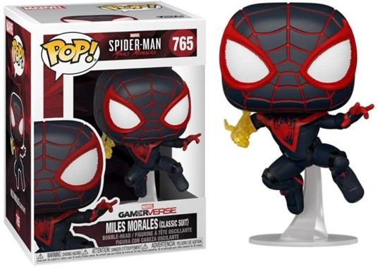 Marvel Funko Pop! Spider-Man Miles Morales Miles Morales Classic Suit Bobble-Head Vinyl Figure 765
