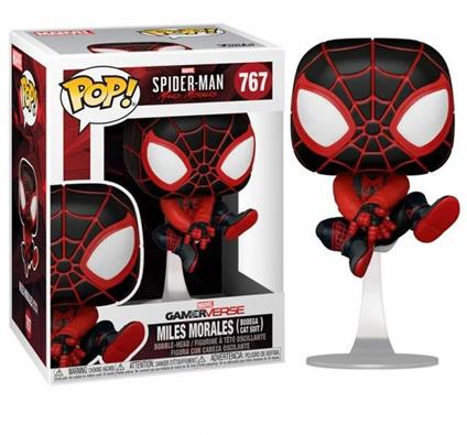 Marvel Funko Pop! Spider-Man Miles Morales Miles Morale Bodega Cat Suit Bobble-Head Vinyl Figure 767