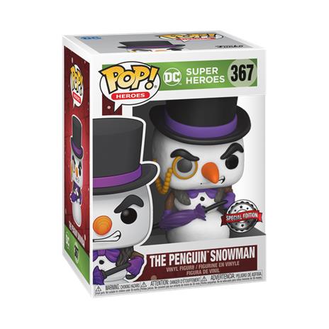 DC Holiday POP! Heroes Vinyl Figure Penguin Snowman 9 cm - 3