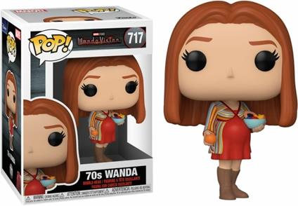 Marvel Funko Pop! Wandavision 70s Wanda Bobble-Head Vinyl Figure 717