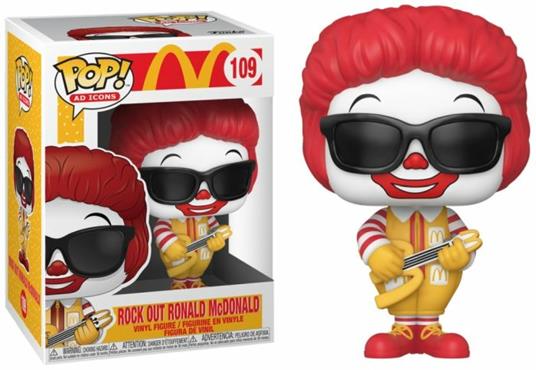 McDonalds Funko Pop! Ad Icons Rock Out Ronald McDonald Vinyl Figure 109