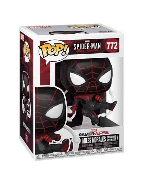 Marvel Funko Pop! Spider-Man Miles Morales Miles Morale Advanced Tech Suit (Bobble-Head) (Vinyl Figure 772) - 3