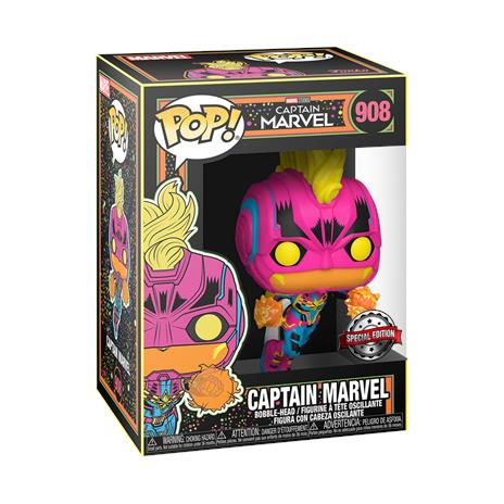 Pop! Vinyl Captain Marvel (Black Light) - Marvel Comics Funko 55213