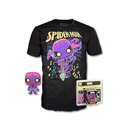 FUNKO TEE+POP POCKET Spider-Man Blacklight L