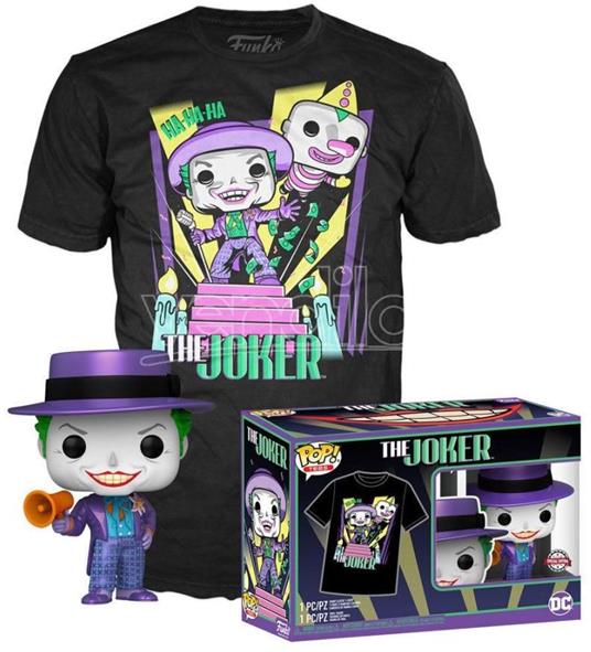Set Figura Pop & Tee Dc Comics Batman The Joker Funko