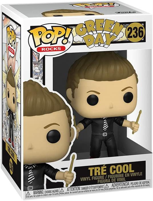 Green Day POP! Rocks Vinyl Figure Tre Cool 9 cm - 2