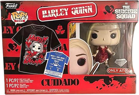 Set Figura Pop & Tee Dc Comics Escuadron Suicida Harley Quinn tg L Funko