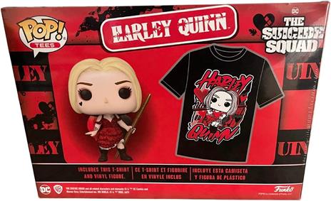Set Figura Pop & Tee Dc Comics Escuadron Suicida Harley Quinn tg L Funko - 2