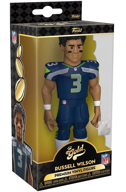 American Football: Funko Gold - Nfl - Seahawks- Russell Wilson (Home Uniform) (5") (Premium Vinyl Figure)