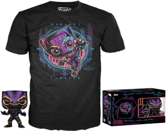 Set Figura Pop & Tee Marvel Wakanda Forever Black Panther Esclusiva Funko