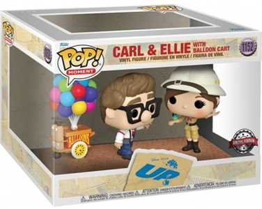 Giocattolo POP Moment: Up- Carl & Ellie with Balloon Cart Funko