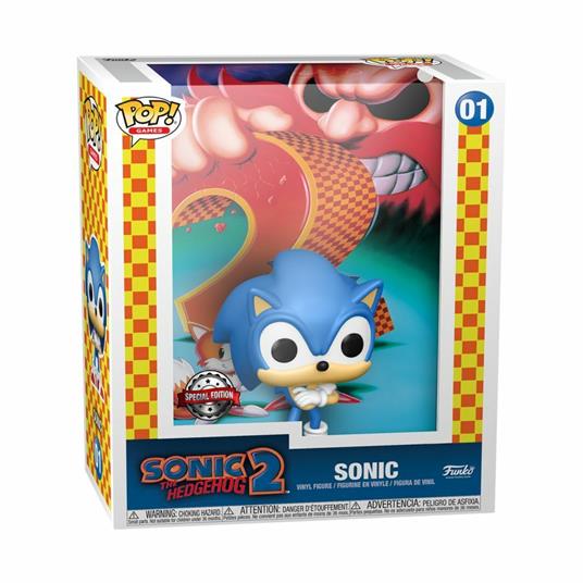 Sonic the Hedgehog 2 POP! Game Cover Vinyl Figure Sonic (Exclusive) 9 cm