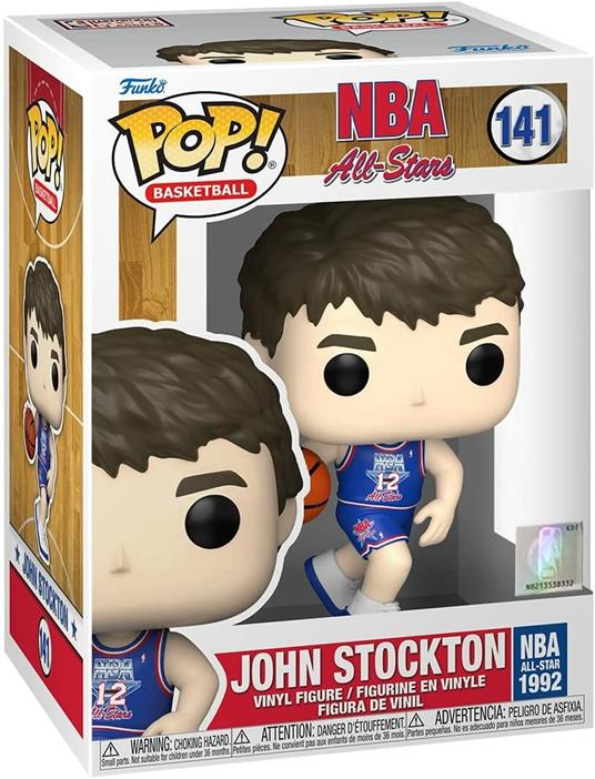 Funko POP NBA:Legends-JohnStockton(BlueAllStarUni1992) - 2