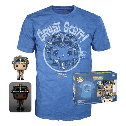Pop! & Tee: Doc Brown "Great Scott!" - Back To The Future Funko Pop! & Tee (63586)