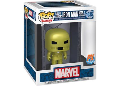 Marvel Pop! Deluxe Vinile Figura Hall Of Armor Iron Man Model 1 Px Esclusiva 9 Cm Funko