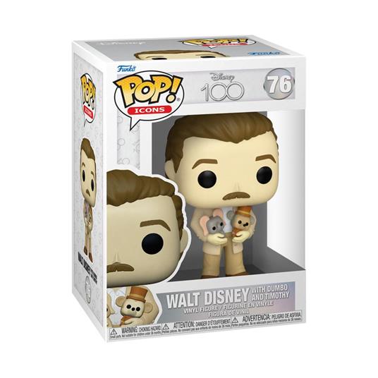 Disney: Funko Pop! Icons - 100Th Anniversary - Walt Disney With Dumbo & Timothy (Vinyl Figure 76)