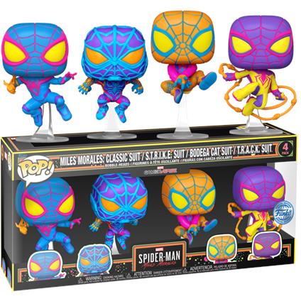 Funko Pop! Games - Miles Morales- 4Pk(Blklt)