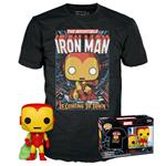 Marvel: Funko Pop! & Tee - Holiday Iron Man (GW) Tg. M