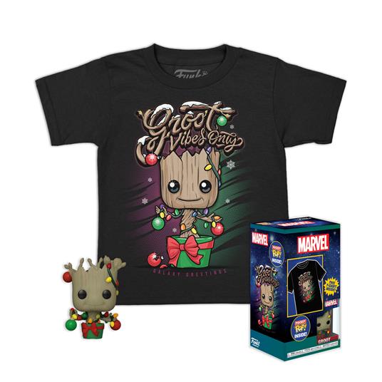 Marvel: Funko Pocket Pop! & Tee - Guardians Of The Galaxy - Holiday Groot Tg. M