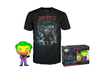 Set Figura Pop & Tee Dc Comics Joker Funko Taglia M