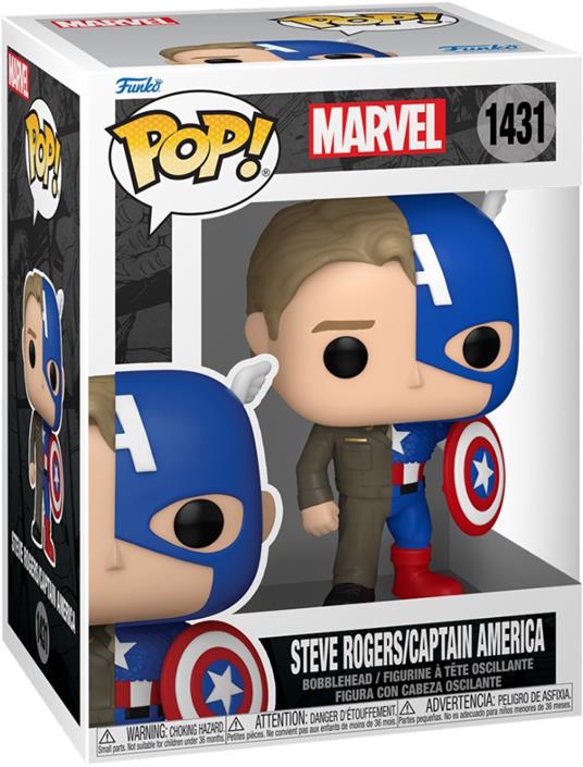 FUNKO POP Marvel Split Captain America/Steve Rogers