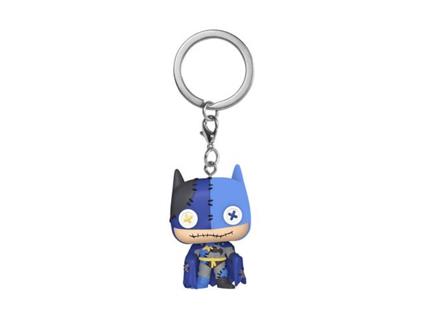Dc Patchwork Pop! Vinile Portachiavis 4 Cm Batman Funko