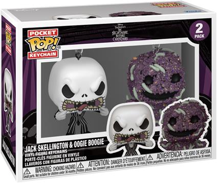 Nightmare Before Christmas POP! Vinyl Keychain 2-Pack Jack/Oogie 4 cm