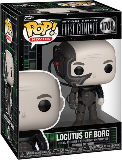 Star Trek First Contact Pop! Tv Vinile Figura Picard(borg) 9 Cm Funko