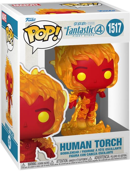The Fantastic Four: First Steps POP! Marvel Vinyl Figure Human Torch 9 cm