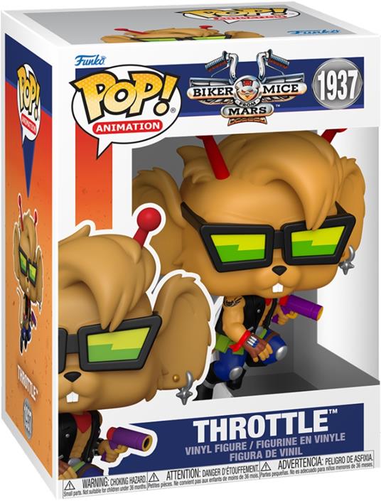 Biker Mice From Mars Pop! Animation Vinyl Figure Throttle 9 cm