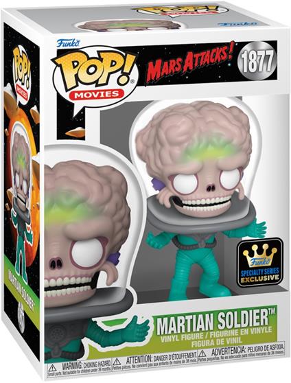FUNKO POP Mars Attacks Soldier w/Chase GLOW