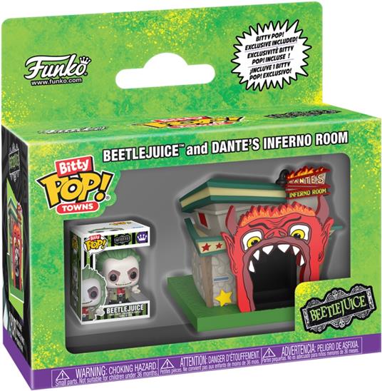 Beetlejuice Bitty POP! Towns Vinyl Figure Beetlejuice and Dante''s Inferno Room